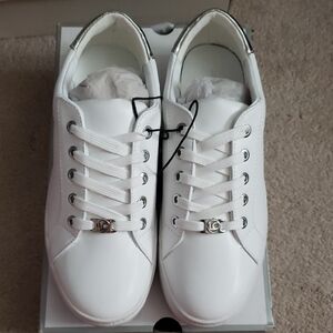 Liz Claiborne White and Silver Sneakers